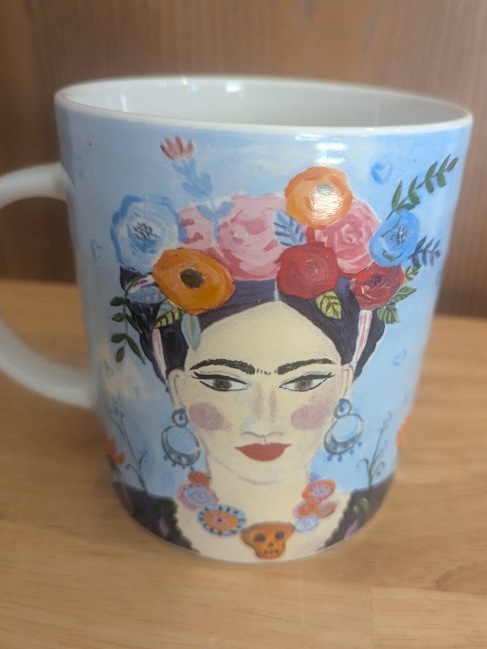 Frida Kahlo Art Large Ceramic Mug Coffee/Tea Prima Design Colorful